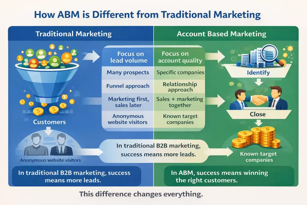 How ABM is different from traditional marketing