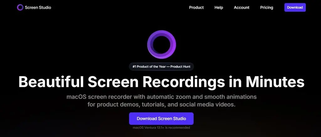 Screen Studio Screen Recording Software