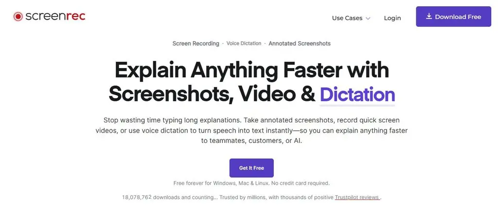 ScreenRec Screen Recording Software
